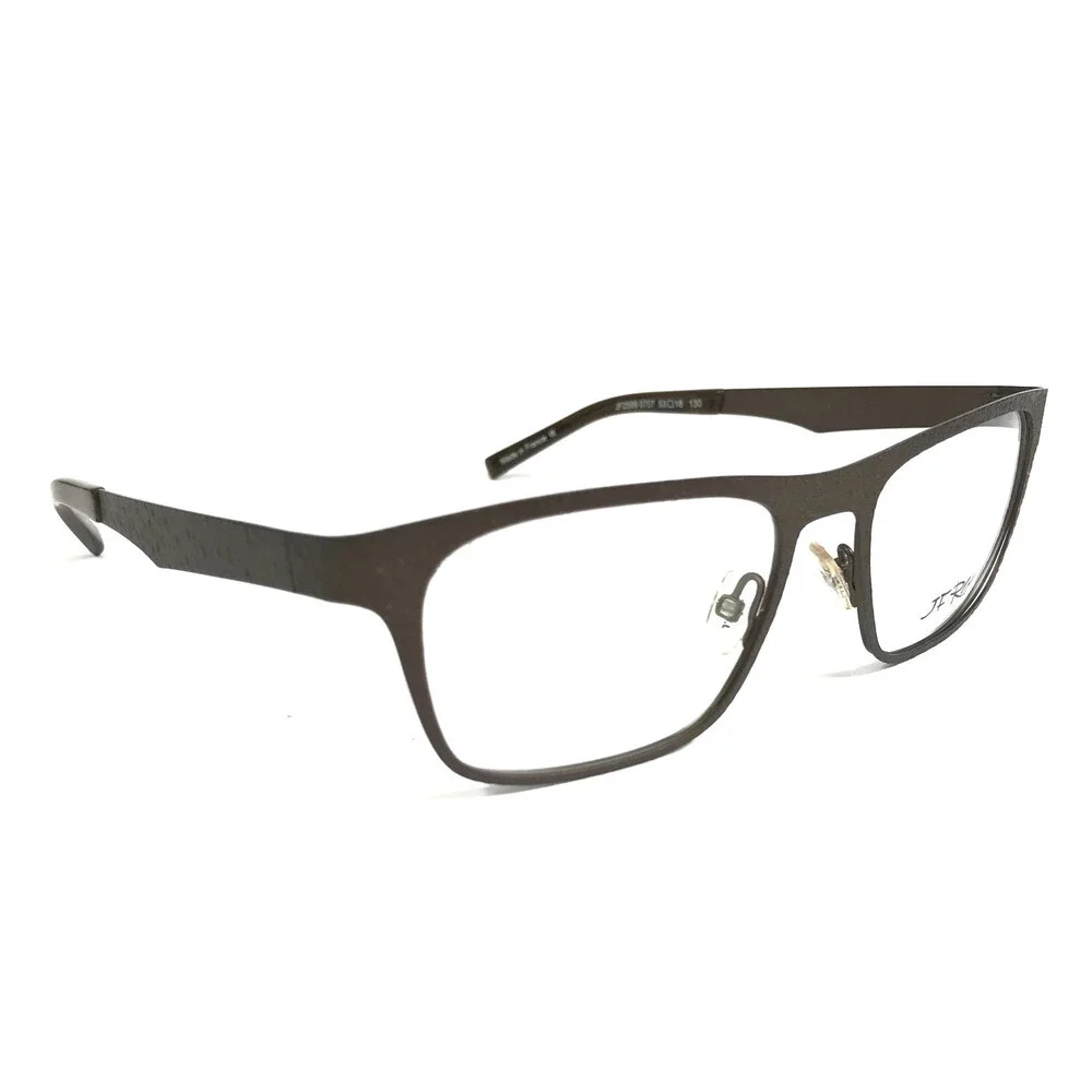 J.F. Rey Eyeglasses Frames JF2599 0707 Brown Matte Ribbed Textured 53-18-130